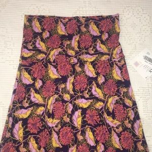 Lula Roe floral maxi skirt